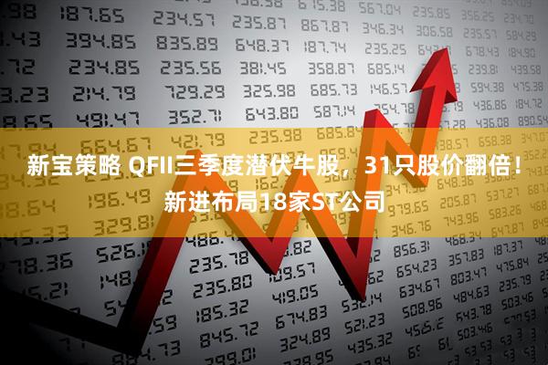 新宝策略 QFII三季度潜伏牛股，31只股价翻倍！新进布局18家ST公司
