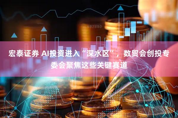 宏泰证券 AI投资进入“深水区”，数贸会创投专委会聚焦这些关键赛道