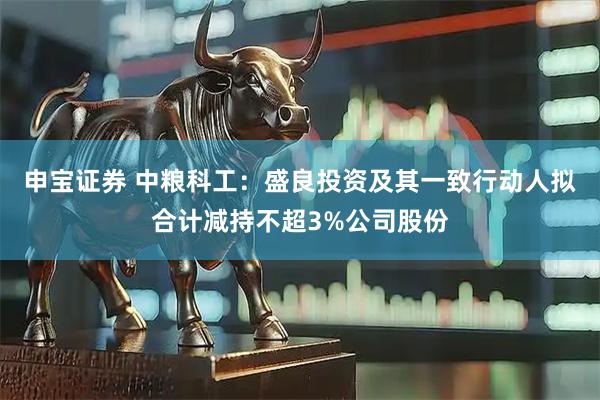 申宝证券 中粮科工：盛良投资及其一致行动人拟合计减持不超3%公司股份