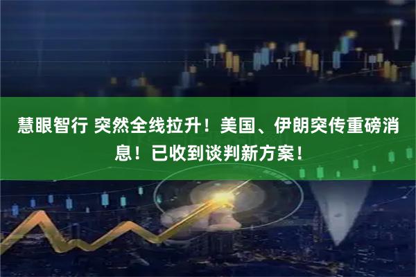 慧眼智行 突然全线拉升！美国、伊朗突传重磅消息！已收到谈判新方案！