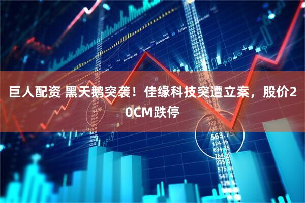 巨人配资 黑天鹅突袭！佳缘科技突遭立案，股价20CM跌停