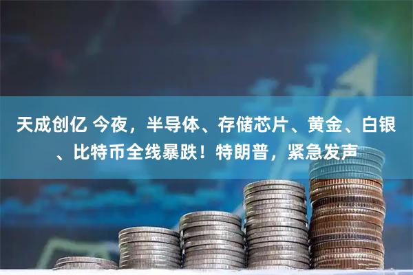天成创亿 今夜，半导体、存储芯片、黄金、白银、比特币全线暴跌！特朗普，紧急发声