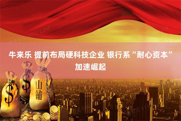 牛来乐 提前布局硬科技企业 银行系“耐心资本”加速崛起